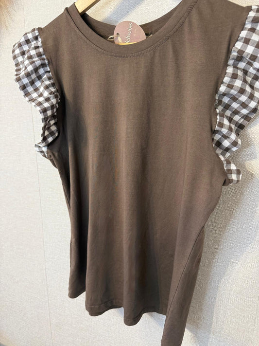 Camiseta granjera brown 🤎