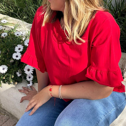 Camiseta rojo cherry 🍒