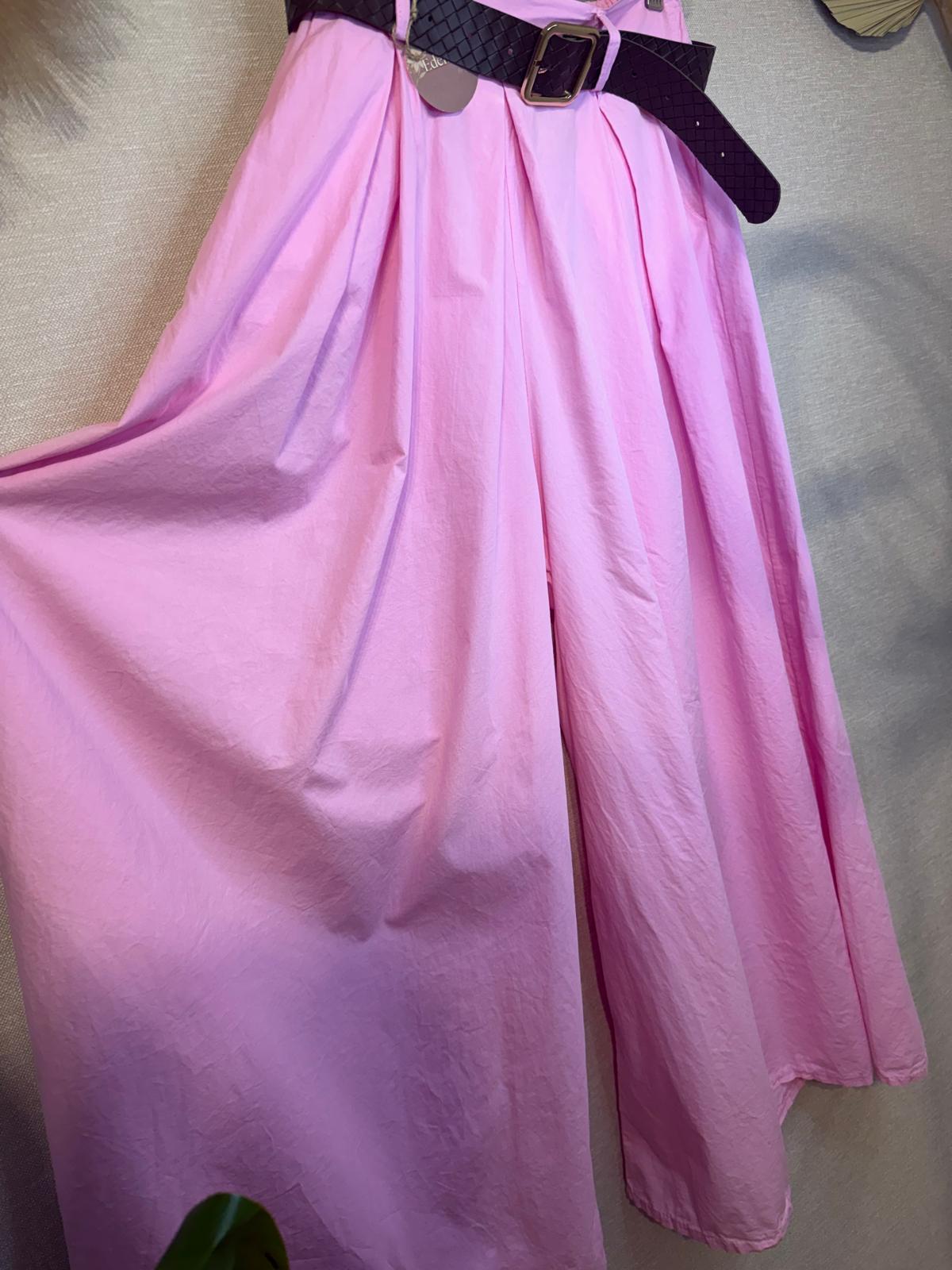 pantalon palazzo pink