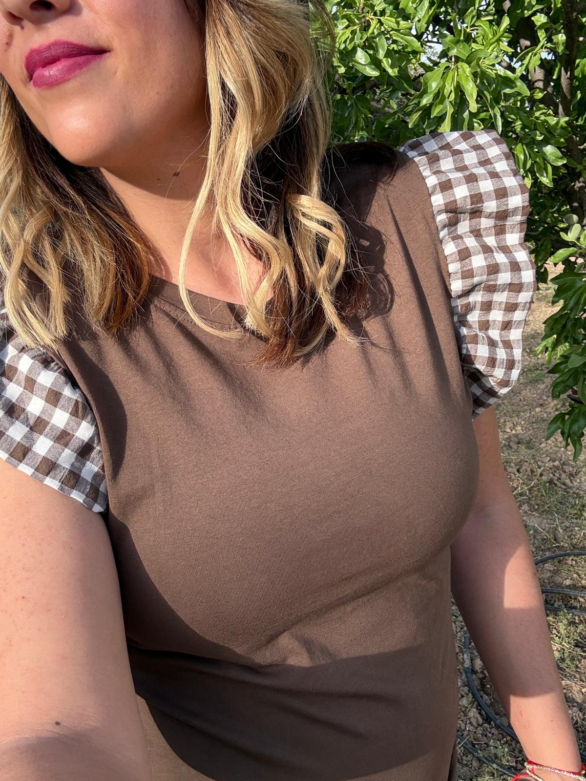 Camiseta granjera brown 🤎